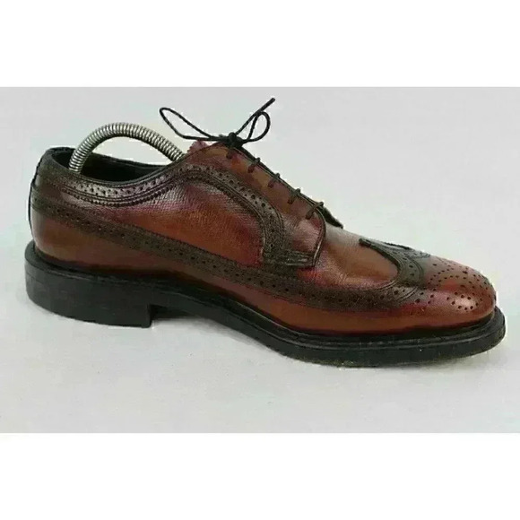 Vintage Coburne Square Style Men's Brown Shoes - Picture 3 of 12